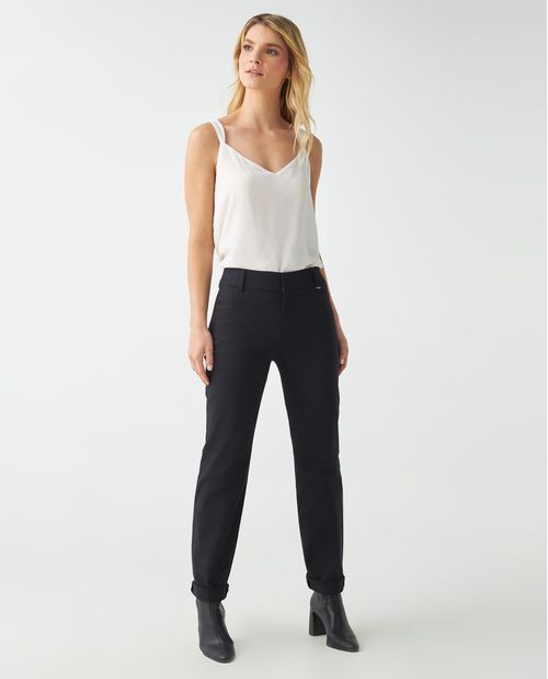 Pantalón para mujer estilo chino Recto