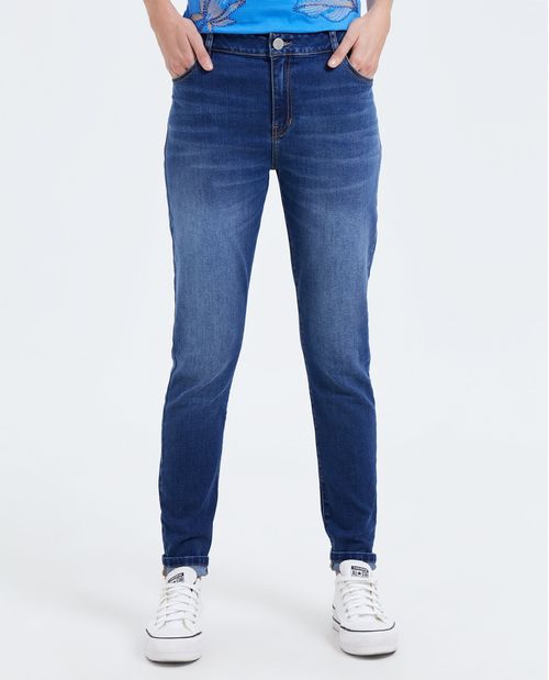 Jean Skinny tono oscuro para mujer