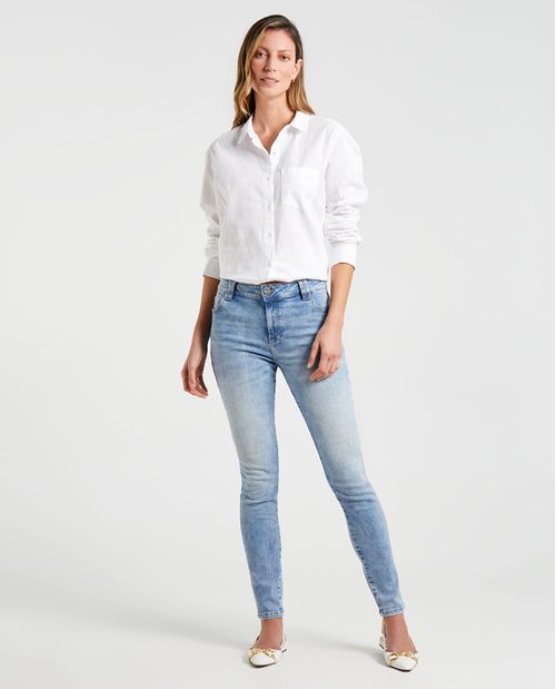 Jean Skinny con pañoleta para mujer