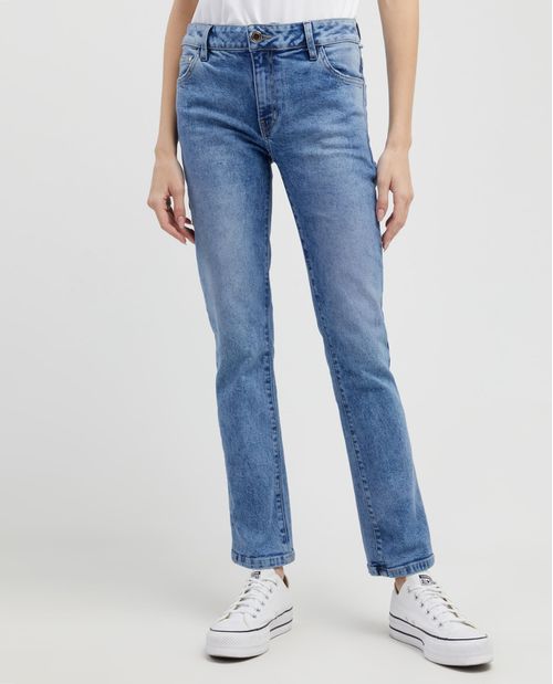 Jean bota recta para mujer