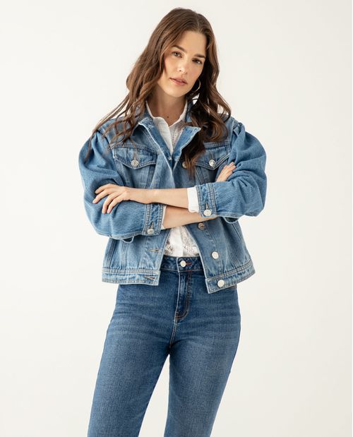 Esprit Camicia - blue dark wash/blu