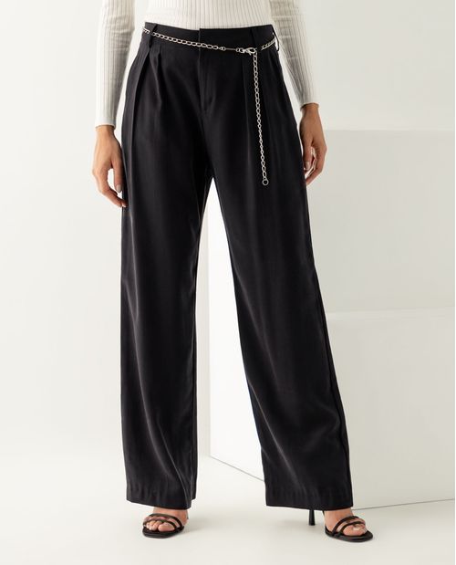 Pantalón con bolsillos laterales para mujer