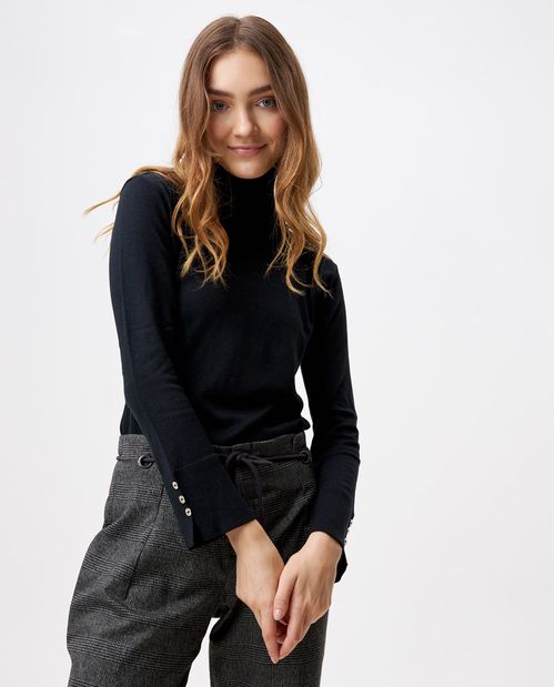 Suéter de cuello alto para mujer