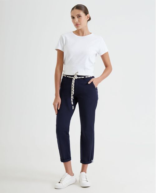 Pantalón con bota recta para mujer