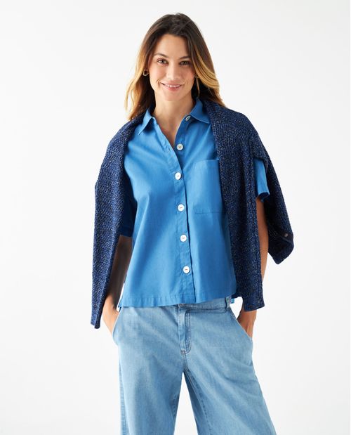 Camisa manga corta para mujer