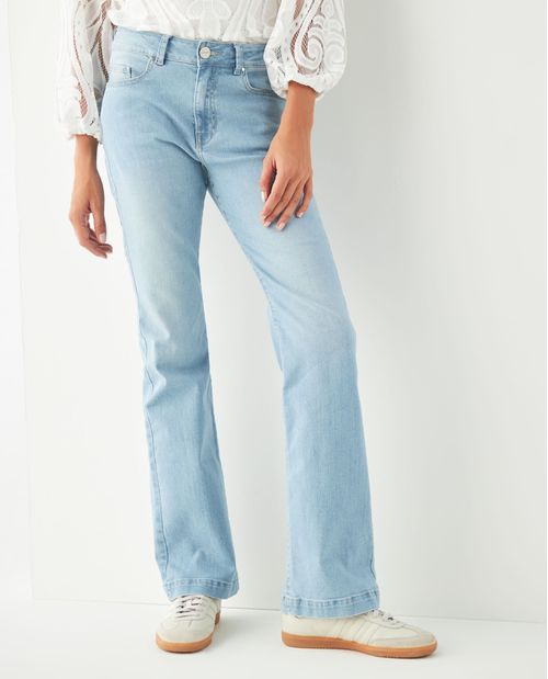 Jean Flare cinco bolsillos para mujer