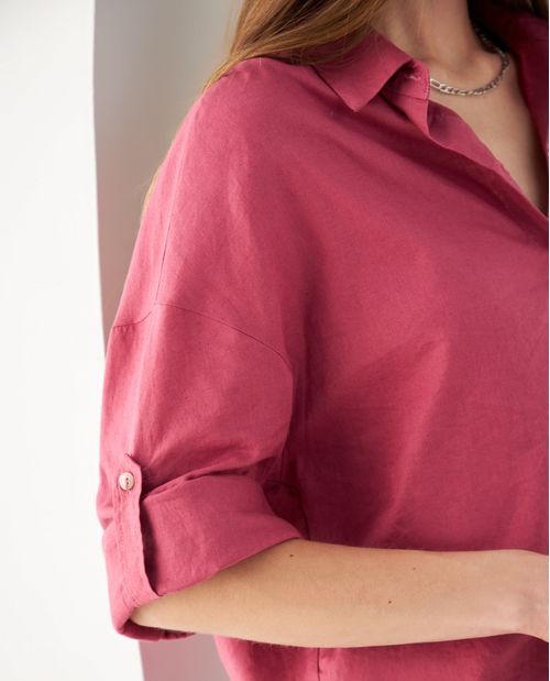 Camisa de manga Largo graduable para mujer