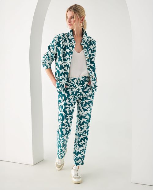 Chaqueta de flores para mujer
