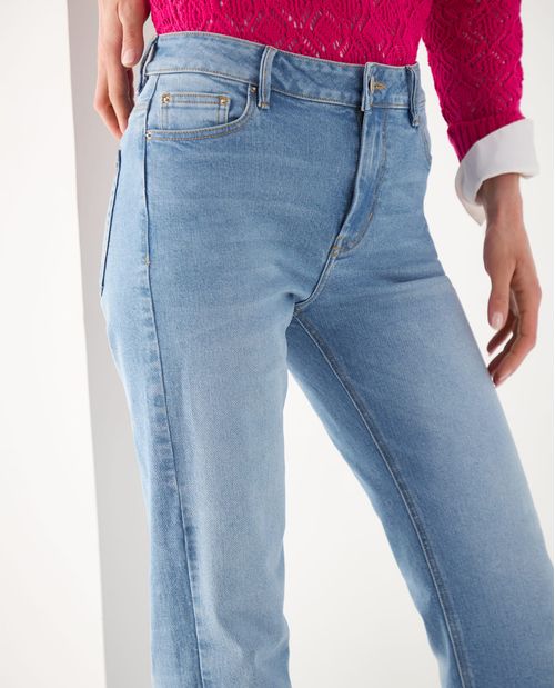 Jean Straight tono claro para mujer