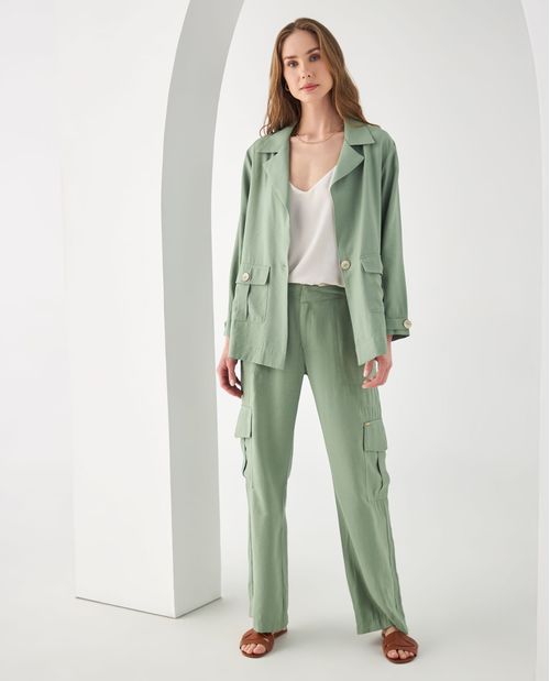 Camisa tipo chaqueta para mujer