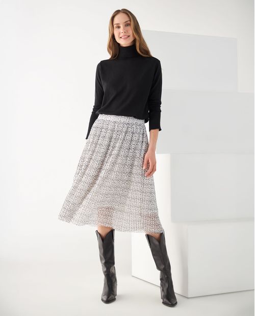 Falda con diseño tipo animal print para mujer