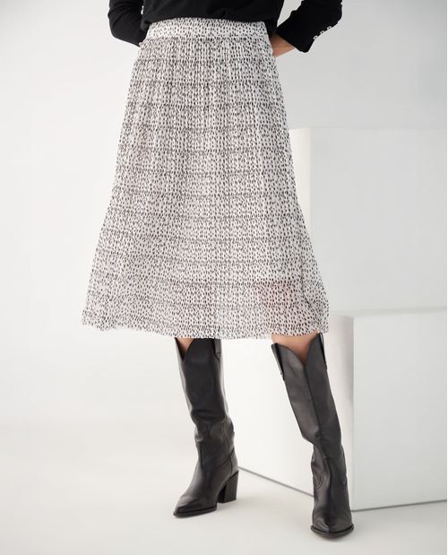 Falda con diseño tipo animal print para mujer