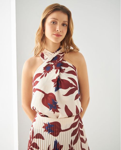 Camisa estampada para mujer