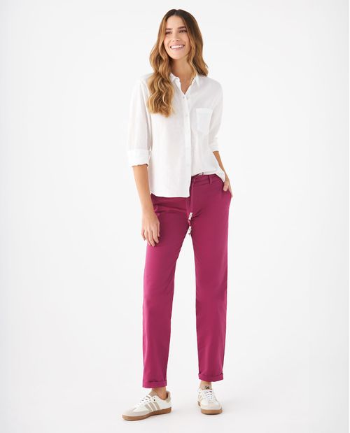Pantalón tipo chino para mujer