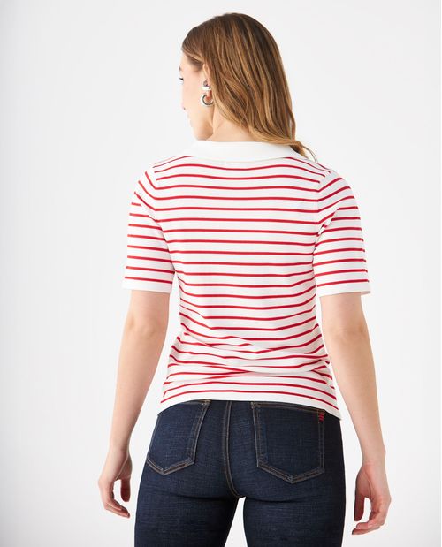Camiseta tipo polo para mujer