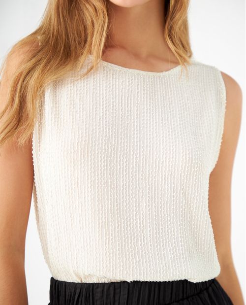 Camisa con apliques decorativos para mujer