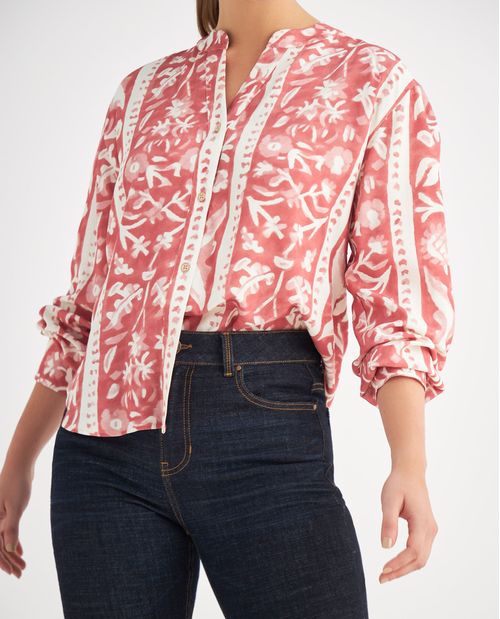 Camisa cuello neru para mujer