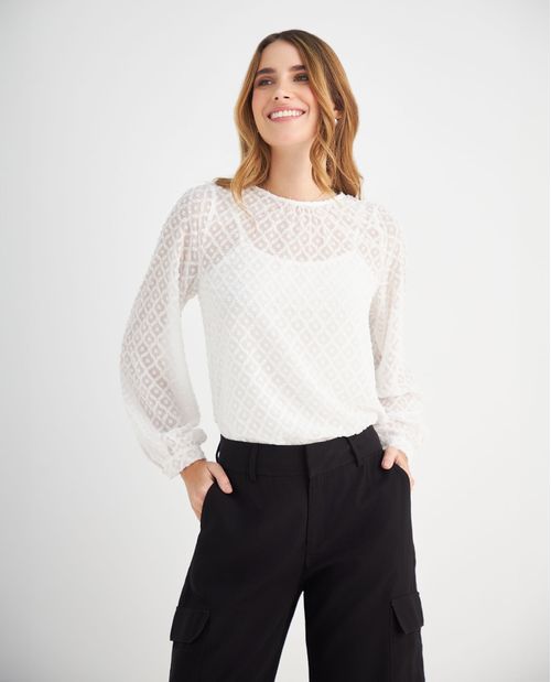 Camisa manga larga para mujer