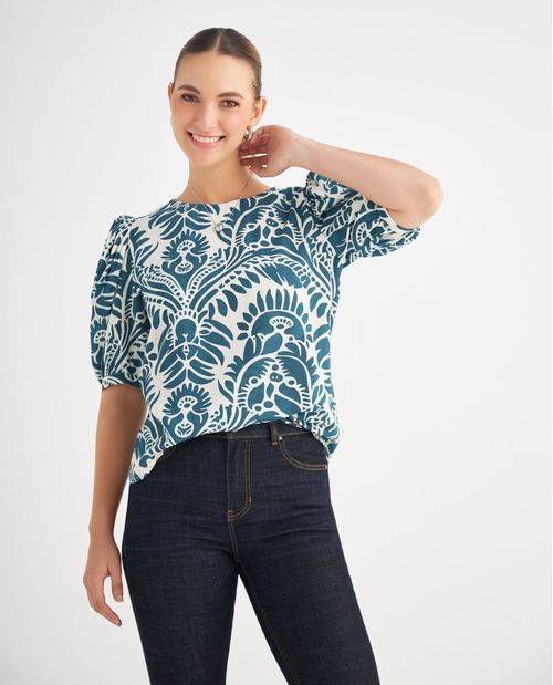 Camisa estampada para mujer