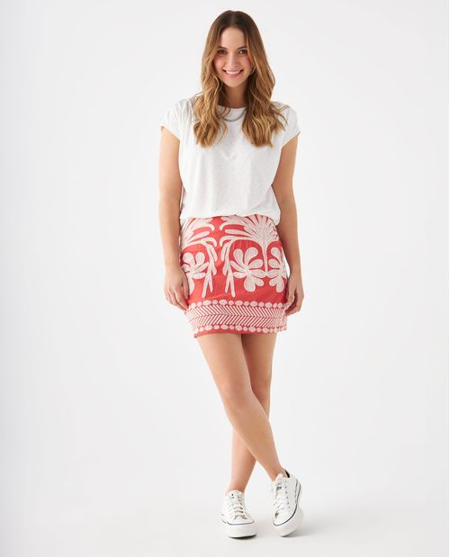 Falda tejida para mujer