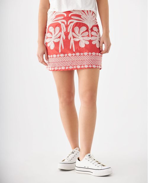Falda tejida para mujer