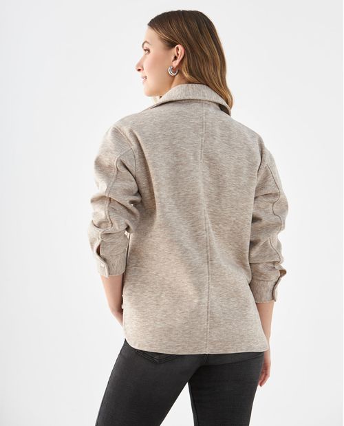 Chaqueta con ajuste de broches para mujer