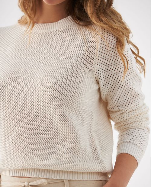 Buzo tejido cerrado para mujer