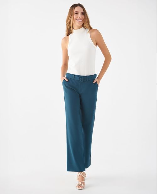 Camiseta en rib elástico para mujer
