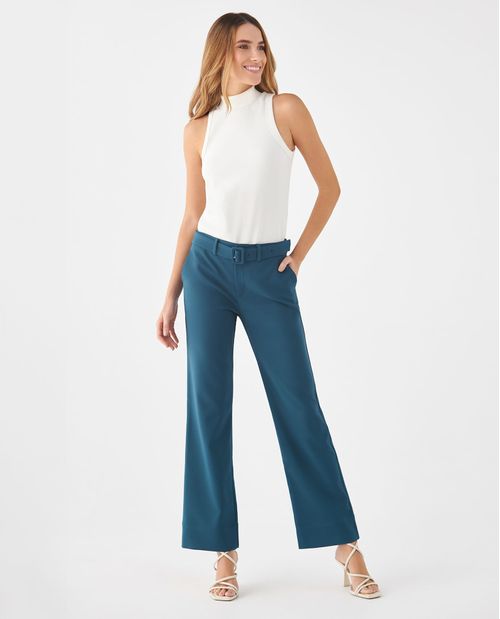 Camiseta en rib elástico para mujer