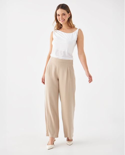 Pantalón de silueta amplia para mujer