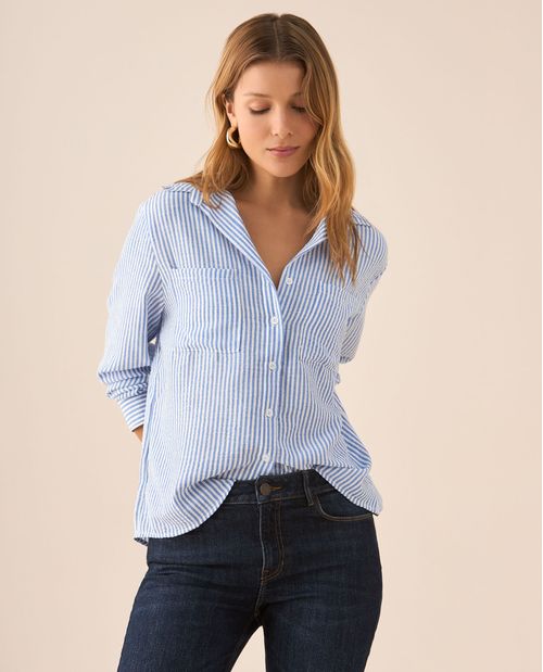 Camisa a rayas para mujer