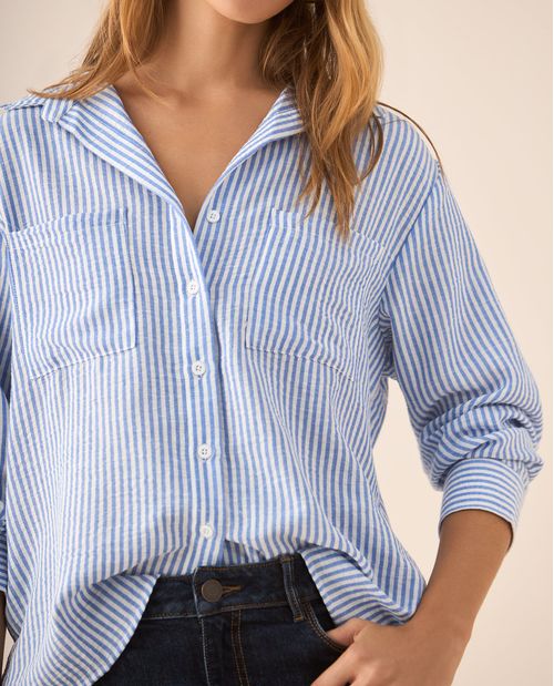 Camisa a rayas para mujer