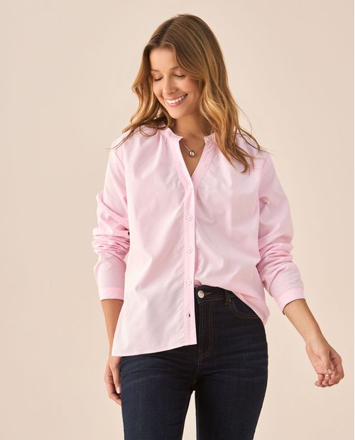 Camisa de cuello neru para mujer