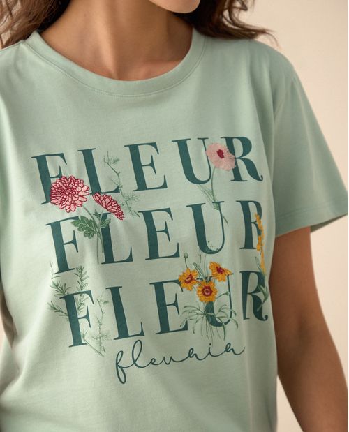 Camiseta básica manga corta para mujer