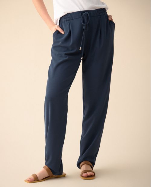 Pantalón elegante ajustable con cordón para mujer