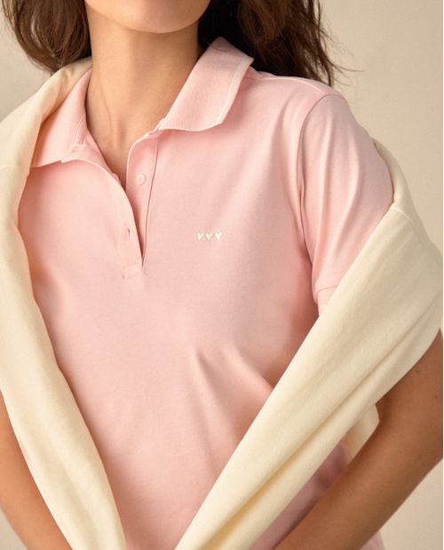 Camiseta polo con mini print