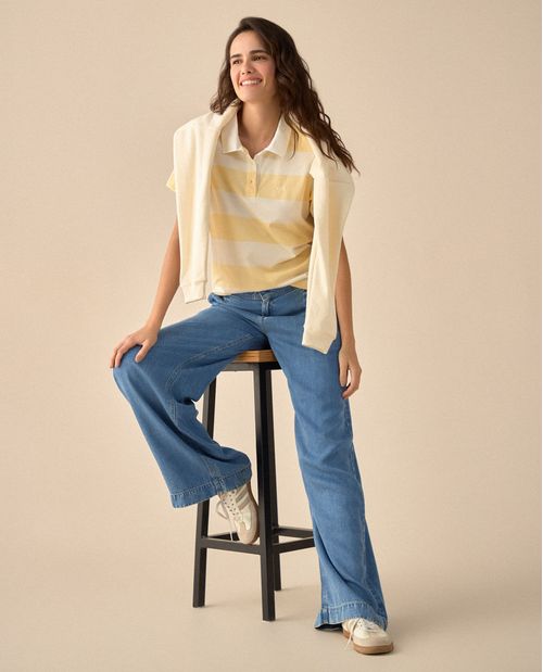 Camiseta tipo polo para mujer