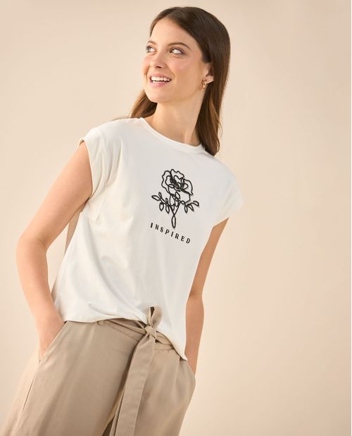 Camiseta estampada para mujer