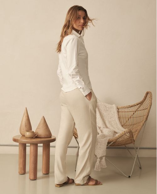 Camisa con cortes en laterales para mujer