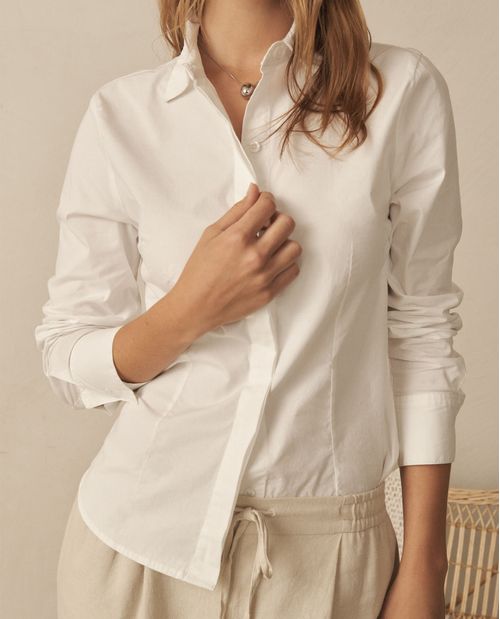 Camisa con cortes en laterales para mujer