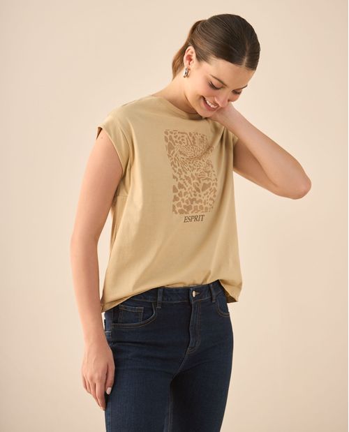 Camiseta de silueta tradicional para mujer