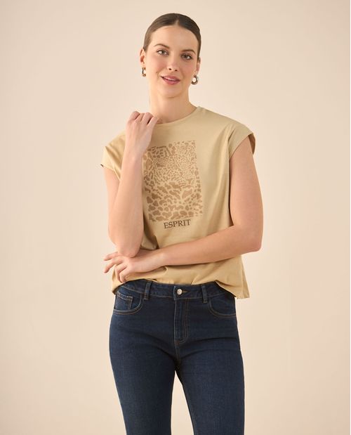 Camiseta de silueta tradicional para mujer
