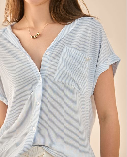 Camisa a rayas para mujer