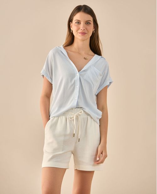 Camisa a rayas para mujer