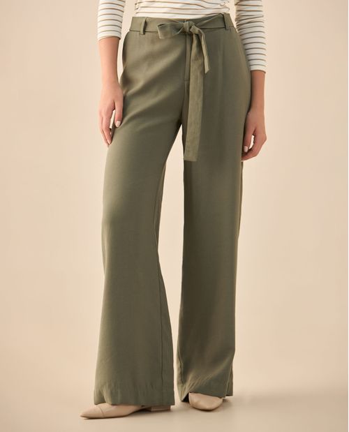 Pantalón con elástico posterior para mujer