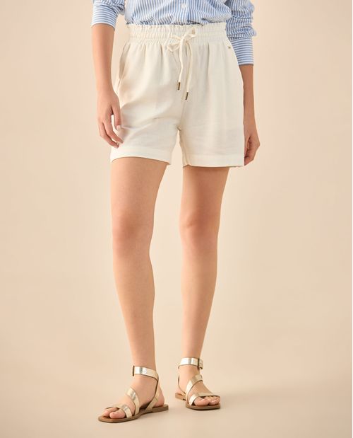 Short con cordón ajustable para mujer