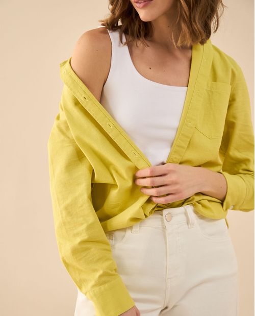 Camisa manga larga clásica para mujer
