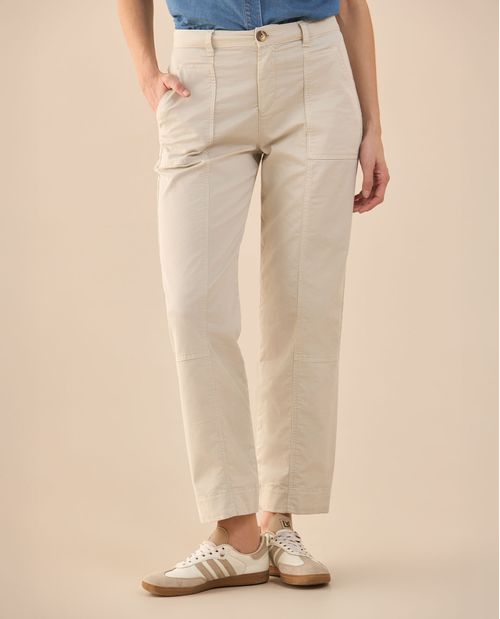 Pantalón con cordón ajustable para mujer