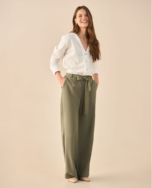 Camisa de tela con textura para mujer