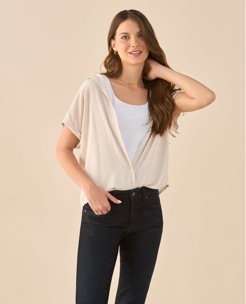 Camisa a rayas para mujer